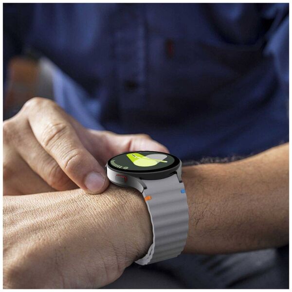 Strap for SAMSUNG GALAXY WATCH 4 / 5 / 5 PRO / 6 / 7 / FE Tech-Protect Silicone Sport Crayon gray 5906302313402