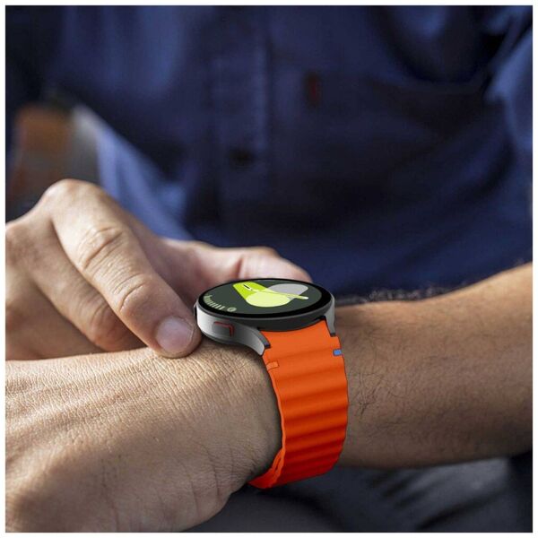 Strap for SAMSUNG GALAXY WATCH 4 / 5 / 5 PRO / 6 / 7 / FE Tech-Protect Silicone Sport orange 5906302313457