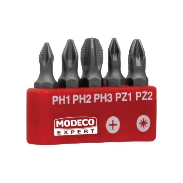 Modeco Komplet grotów 25mm PH1-PH3 I PZ1-PZ2 5szt. - MN-15-512