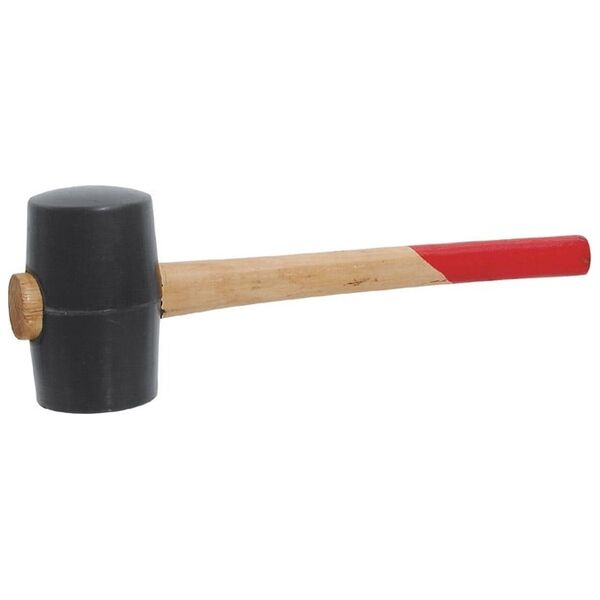 Modeco Młotek gumowy rączka drewniana 400g  (MN-31-008)