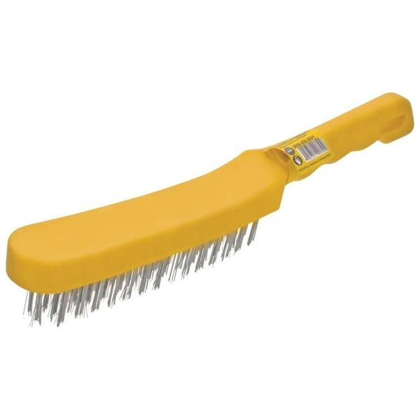 Modeco Szczotka druciana 4-rzędowa rączka plastikowa - MN-69-001