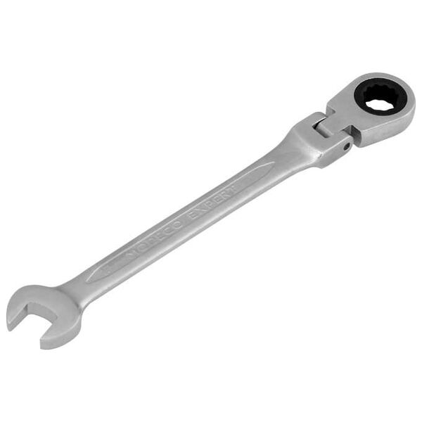 Modeco Klucz płasko-oczkowy z grzechotką i przegubem 12mm (MN-59-712)