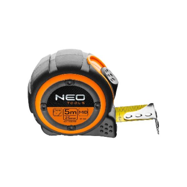 Neo Miara zwijana stalowa 25mm x 5m z magnesem (67-185)