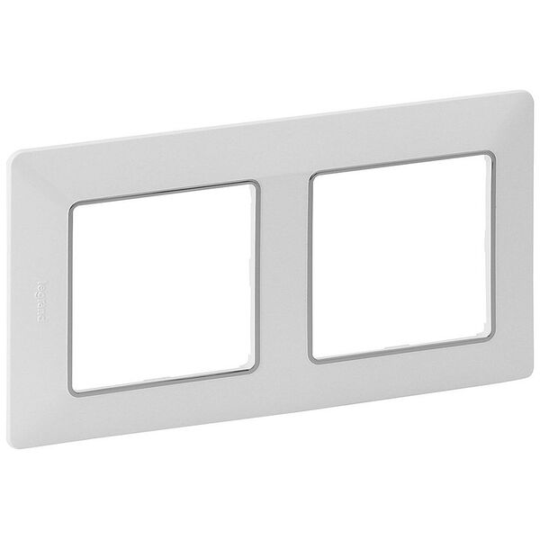 Legrand Ramka podwójna Valena Life biała / chrom (754032)
