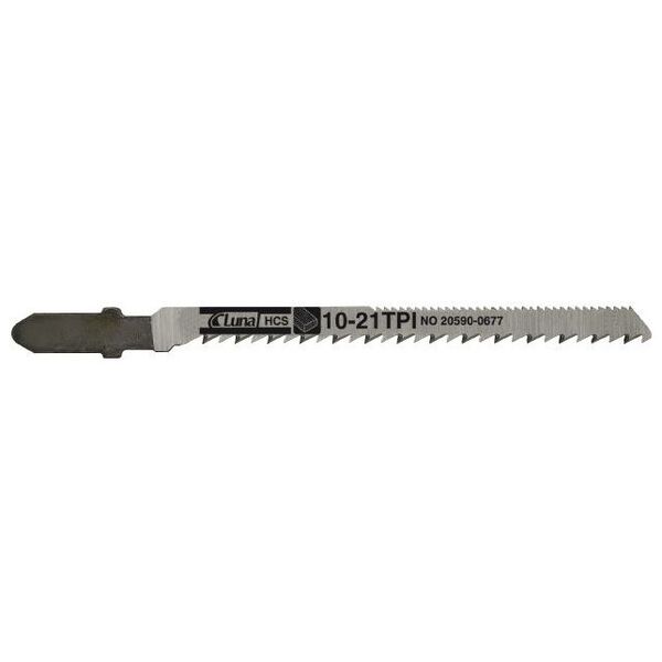Luna Brzeszczot do wyrzynarek, HCS, do drewna, ze szlifowanymi zębami i uzębionym grzbietem dla lepszego cięcia krzywoliniowego 75mm - 205900677