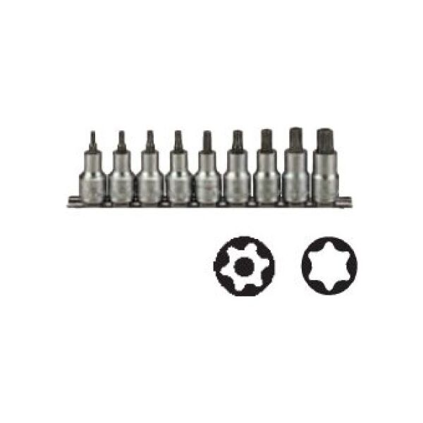 Teng Tools Zestaw nasadek trzpieniowych Torx 1/2" TX20-TX60 9szt. (38190054)