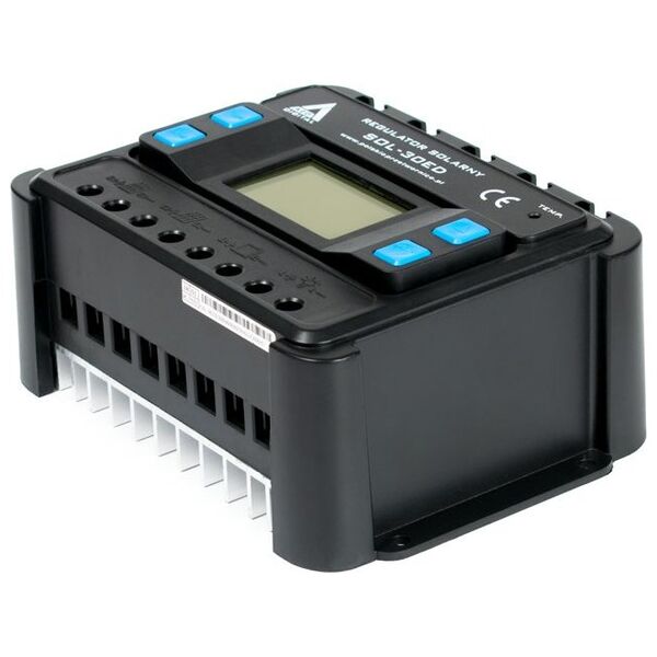 Azo Solarny regulator ładowania PWM SOL-30ED 12/24 - 30A (wyświetlacz LCD)