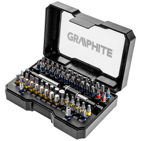 Graphite Końcówki wkrętakowe zestaw 60szt. (56H600)