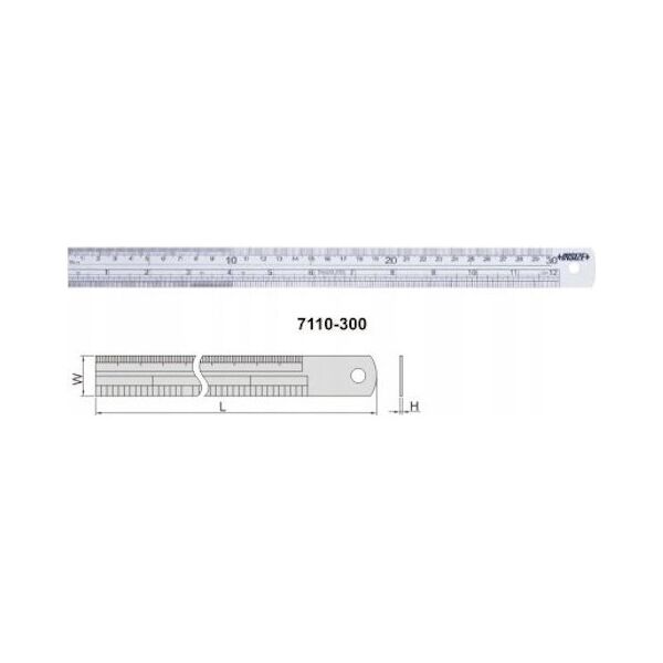 Insize PRZYMIAR MET.MLPD L-300 MM/8''.