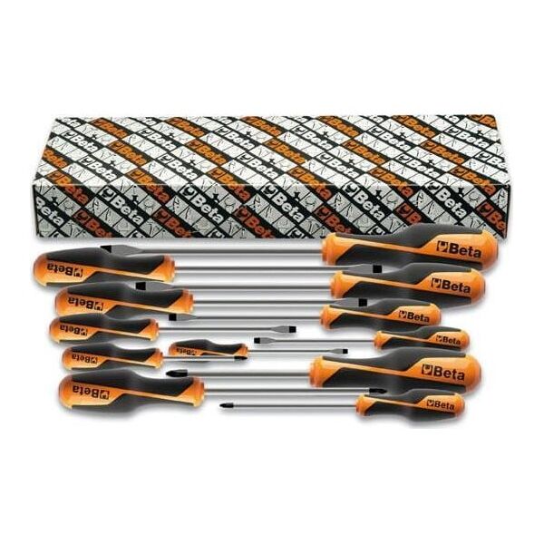 Beta Tools ZESTAW WKRĘTAK.PŁ.I KRZYŻ.BETAGRIP 12SZT 1263/S12 BETA UTENSILI S.P.A.