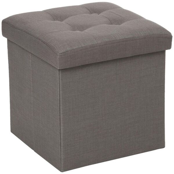 Atmosphera Pufa pikowana Lysandre Grey 38x38 cm