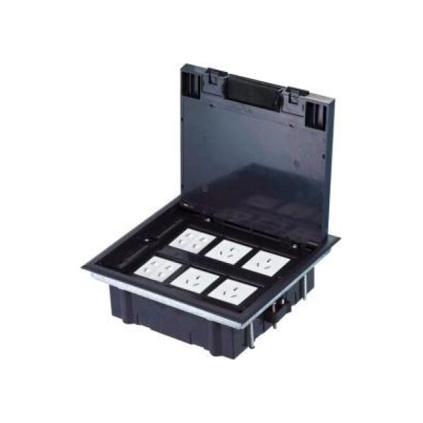 Alantec Puszka podłogowa (floorbox) 6M (45x45) regulowana głębokość, do podłogi technicznej (wylewka opcjonalnie) ALANTEC - ALANTEC