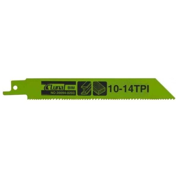 Luna Brzeszczoty szablaste bimetalowe, do drewna i metalu 200x19x0,9 z 10/14 (5 szt.)
