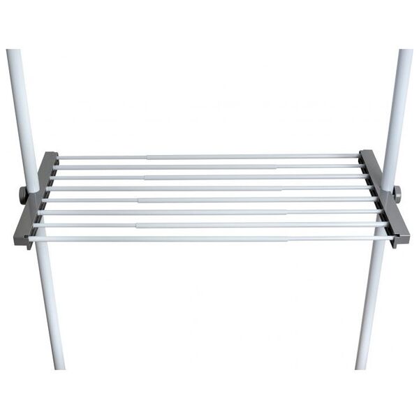 Wenko półka Herkules 73-120 x 42 cm stal nierdzewna biała