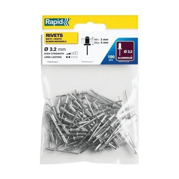Rapid Nity Rapid standardowe ?3,2 x 8 mm - opakowanie 100 szt.