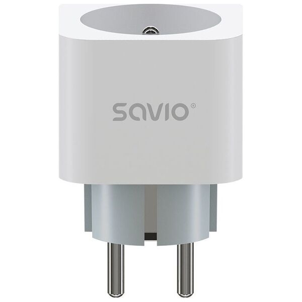 Savio Inteligentne gniazdko Wi-Fi 16A Pomiar zużycia energii, AS-01 Białe
