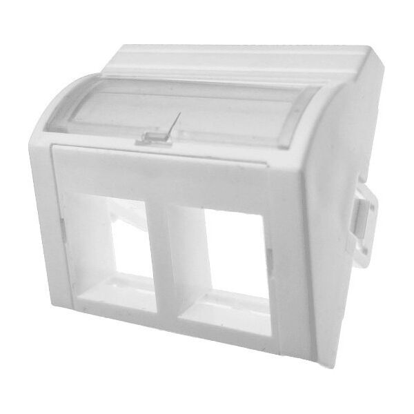 Alantec Adapter 45x45 2xRJ45 (wypukły kštowy)
