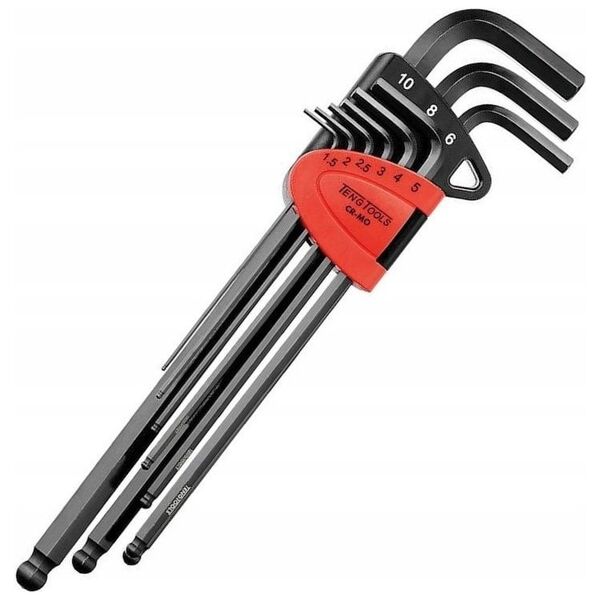 Teng Tools 9-elementowy zestaw kluczy 6-ktnych dugich z kulk