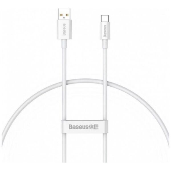 Baseus Cable USB do USB-C Superior 100W 0.25m (white) (P10320102214-00) (BASP10320102214-00) έως 12 άτοκες Δόσεις