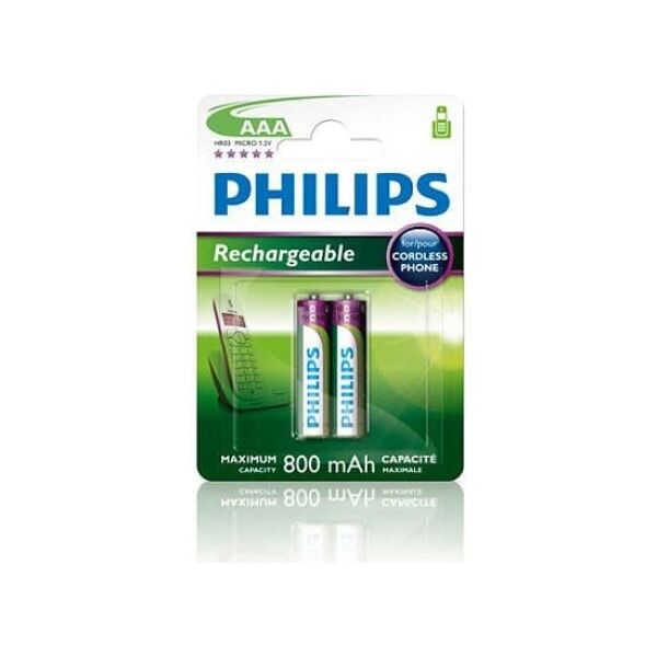 Philips Akumulator Multilife AAA / R03 800mAh 2 szt.