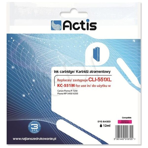 Tusz Actis KC-551M ( Canon CLI-551M )Magenta