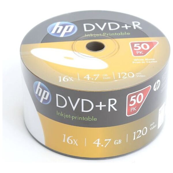 HP DVD+R 4.7 GB 16x 50 sztuk (HPP1650+)