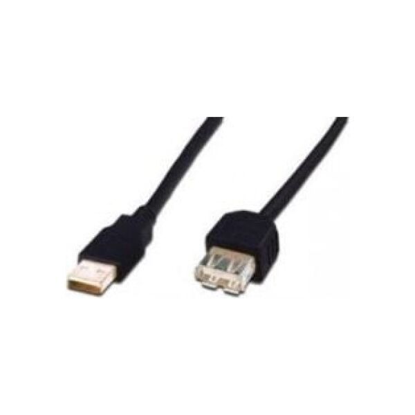 Kabel USB Digitus USB-A - USB-A 3 m Czarny (AK-300202-030-S)