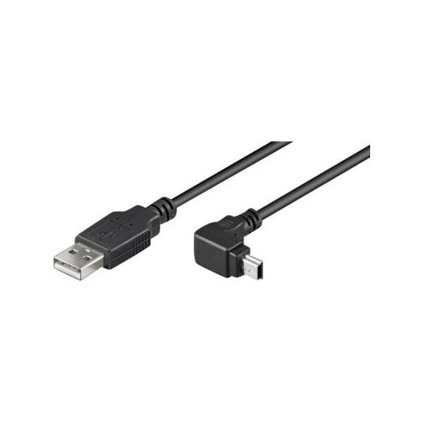 Kabel USB Goobay USB-A - miniUSB 1.8 m Czarny (93971)