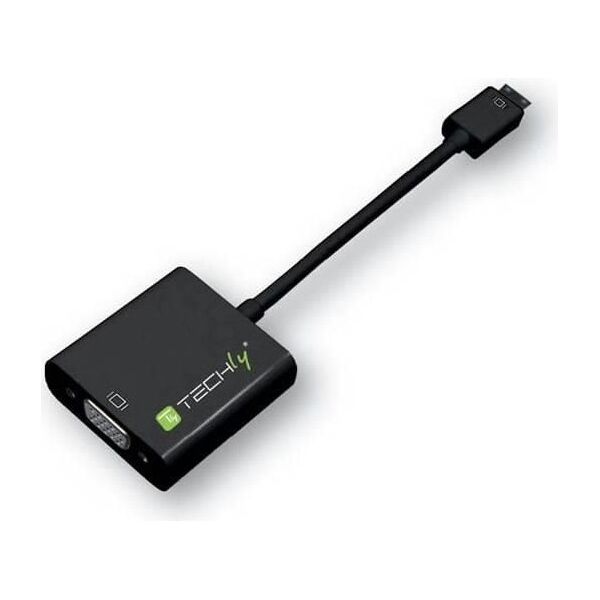 Adapter AV Techly HDMI Mini  - D-Sub (VGA) czarny (302921)
