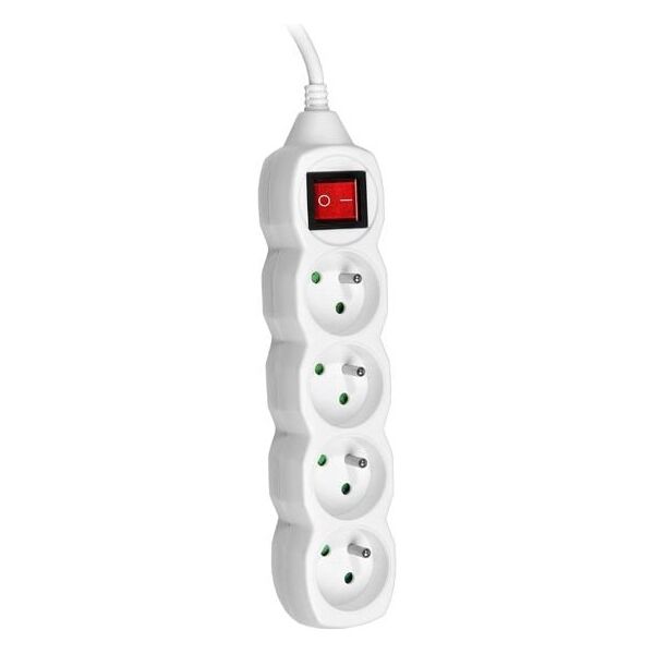 Listwa zasilająca Tracer PowerCord 4 gniazda 3 m biała (TRALIS44616)