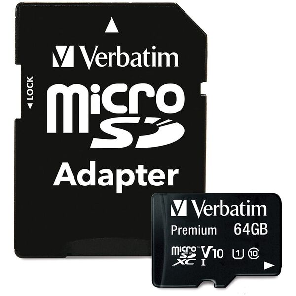 Karta Verbatim Premium MicroSDHC 64 GB Class 10 UHS-I/U1  (44084)