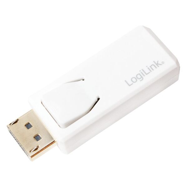 Adapter AV LogiLink DisplayPort - HDMI biały (CV0100)