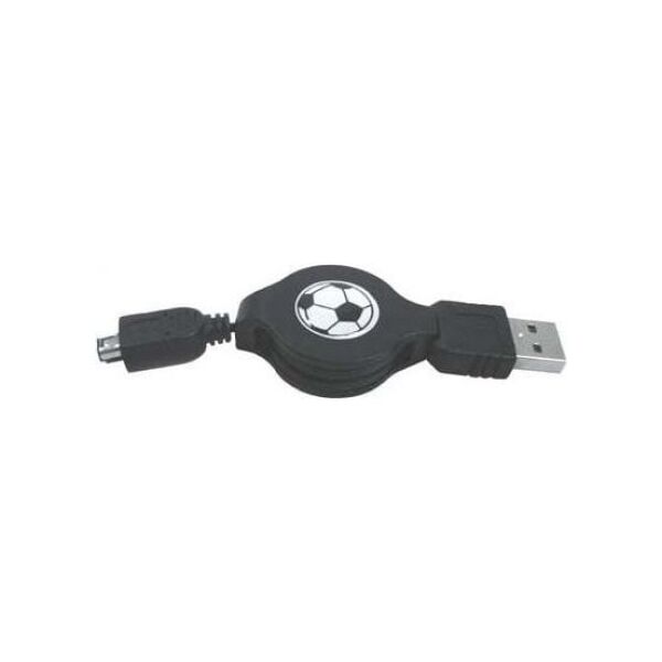 Kabel USB Logo USB-A - 4-pin 0.7 m Czarny (14870)
