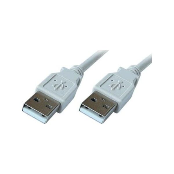 Kabel USB PremiumCord USB-A - USB-A 2 m Szary (ku2aa2)