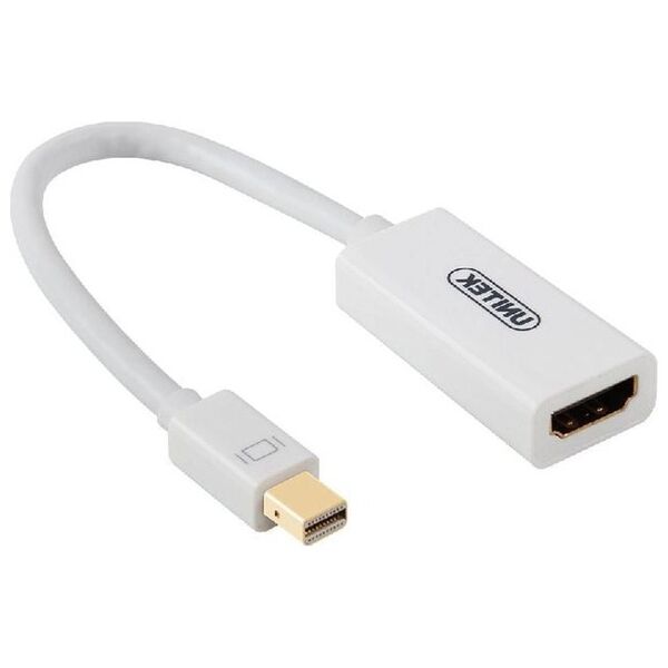 Adapter AV Unitek DisplayPort Mini - HDMI biały (Y-6331)