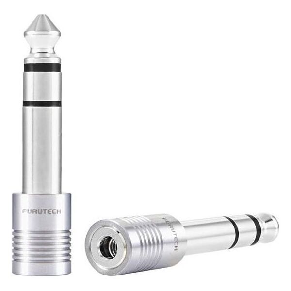 Adapter AV Furutech ADL  Jack 6.3mm - Jack 3.5mm srebrny