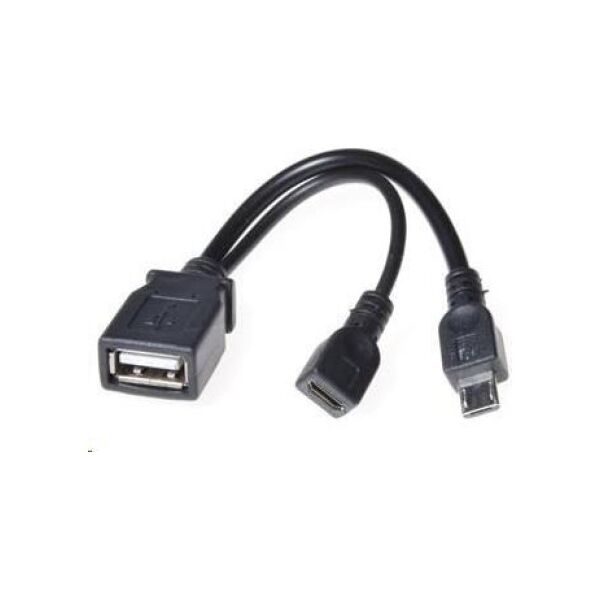Adapter USB PremiumCord microUSB - USB Czarny  (29601032099121)
