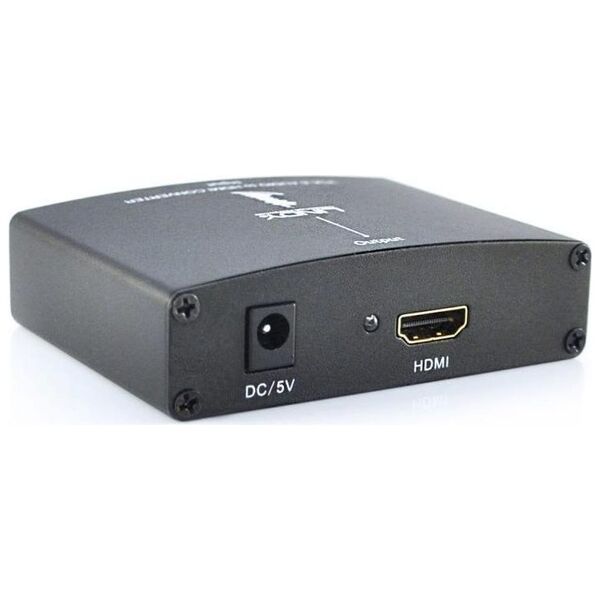 Adapter AV Lindy HDMI - D-Sub (VGA) + Jack 3.5mm czarny (38165)