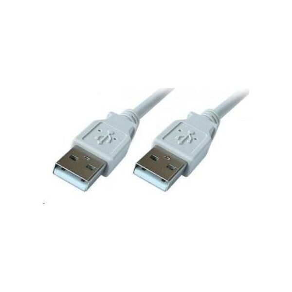 Kabel USB PremiumCord USB-A - USB-A 1 m Biały (ku2aa1)