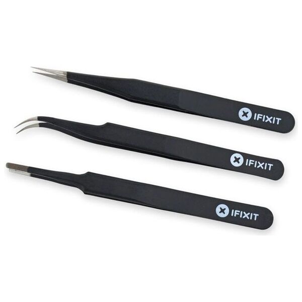 iFixit Zestaw 3 pęset Precision Tweezer Set PRO (EU145060-3)