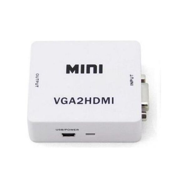 Adapter AV Savio HDMI - D-Sub (VGA) biały (CL-110)