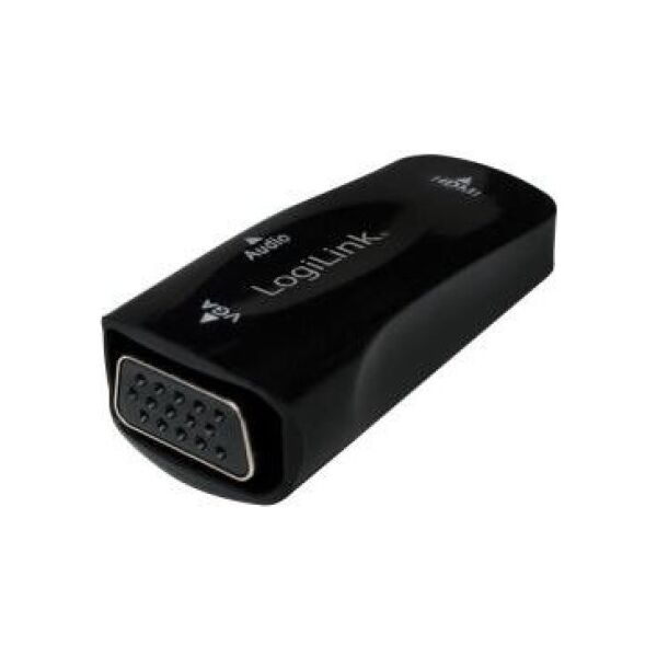 Adapter AV LogiLink HDMI - D-Sub (VGA) + Jack 3.5mm czarny (CV0108)