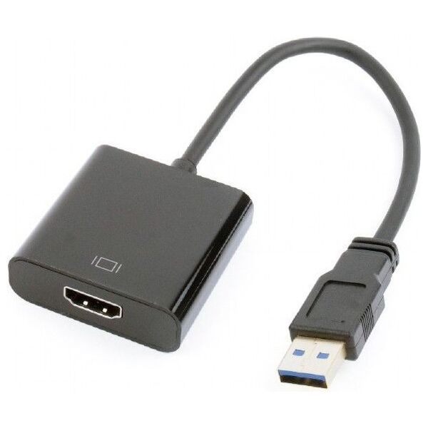Adapter USB Gembird USB - HDMI Czarny  (A-USB3-HDMI-02)