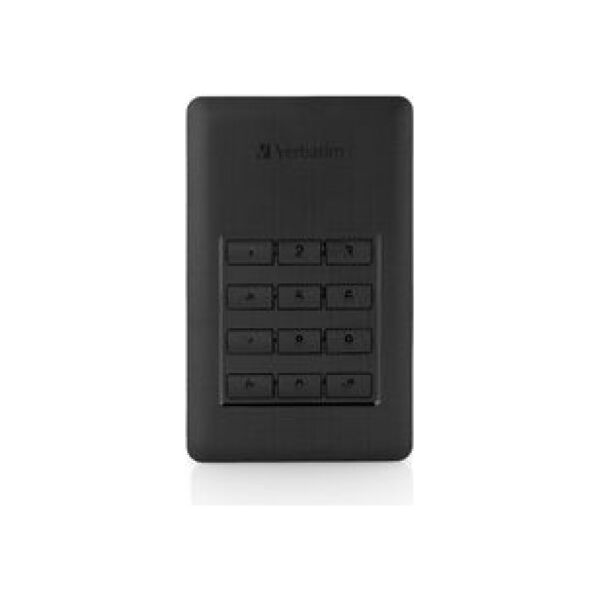 Dysk zewnętrzny HDD Verbatim Store 'n' Go Secure 1TB Czarno-srebrny (53401)