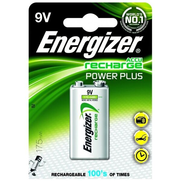 Energizer Akumulator Power Plus 9V Block 175mAh 1 szt.