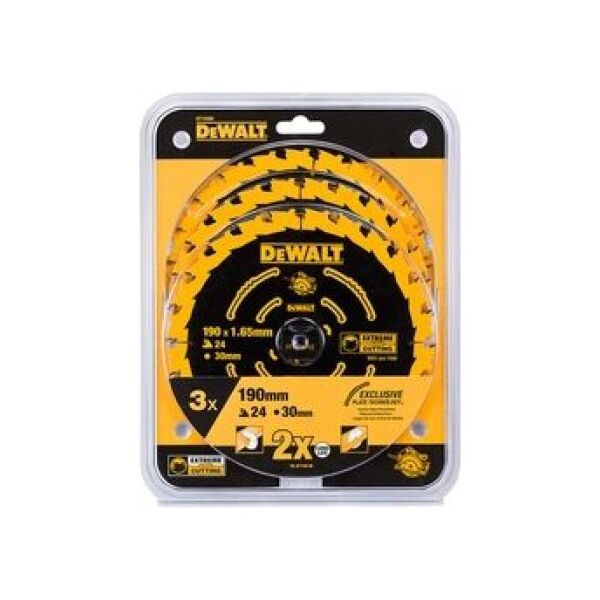 Dewalt Tarcza pilarska EX do pilarek sieciowych 190 x 30mm 3szt. (DT10399)