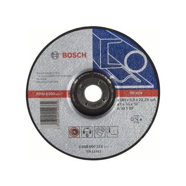 Bosch Tarcza ścierna wygięta Expert for Metal 180 x 22,23 x 6,0mm (2608600315)