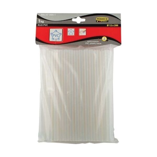 Wkłady klejowe Modeco do plastiku 12 mm x 200 mm przezroczyste 50 szt. 1 kg PRO-T (MN-97-994-1)