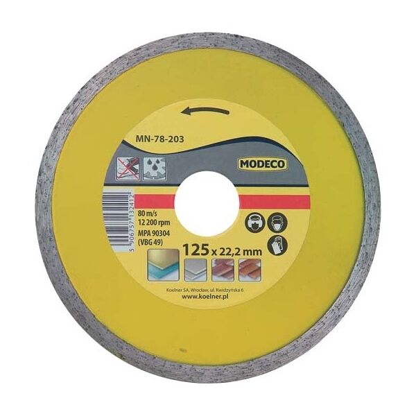 Modeco Ściernica diamentowa MARS pełna 115mm - MN-78-202