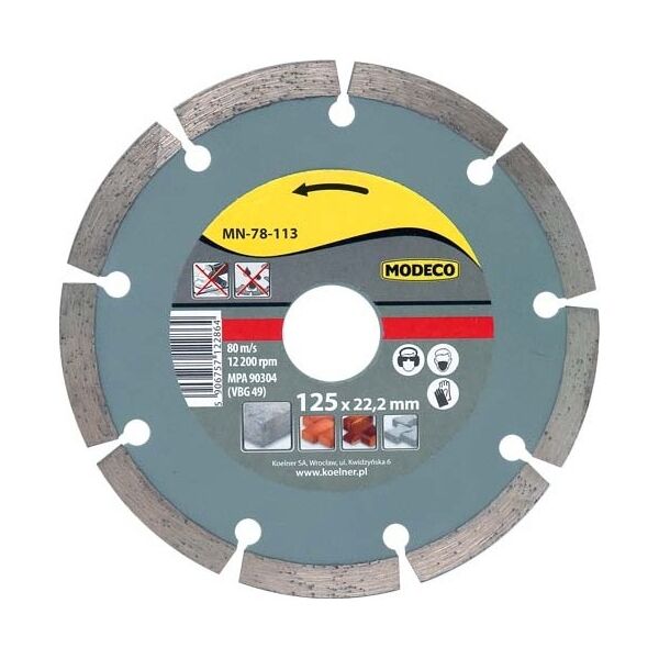 Modeco Ściernica diamentowa segmentowa URAN 230mm - MN-78-115